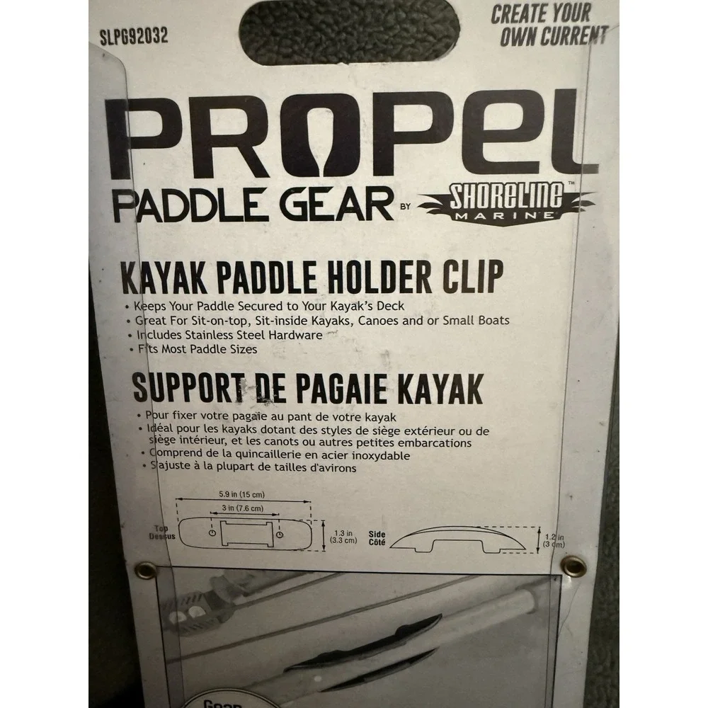 (2) SHORELINE MARINE KAYAK PADDLE HOLDER CLIP ( NEW ) SLPG92032
